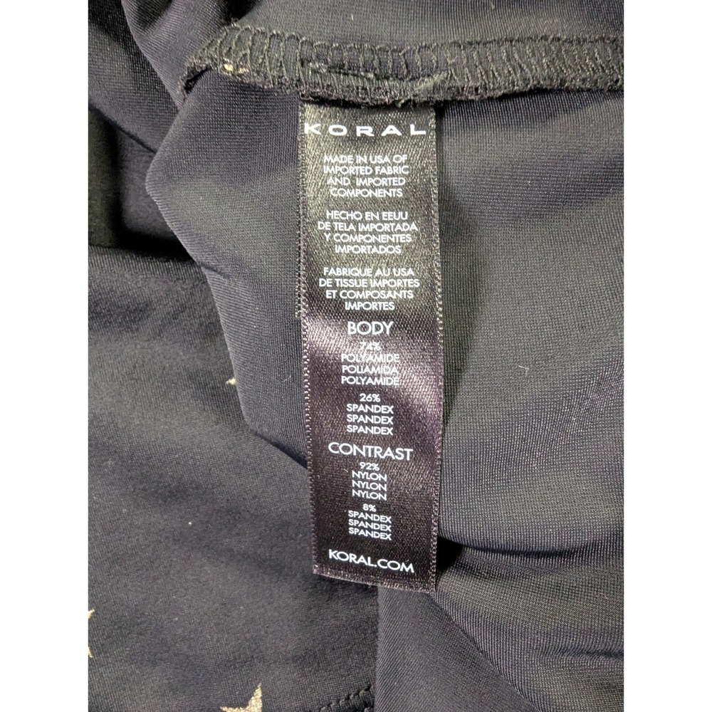 Koral Clover Impression Sweatshirt Black Gold Star Constellation Crop Hoodie S - Picture 4 of 8